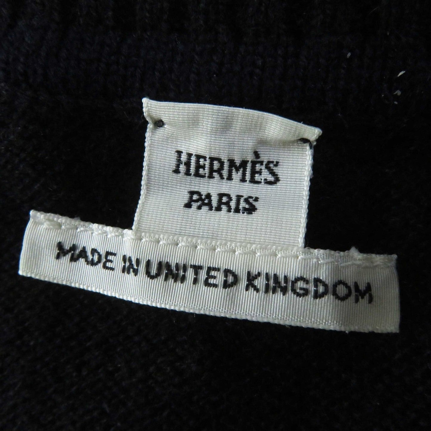 HERMES one piece cashmere black 42