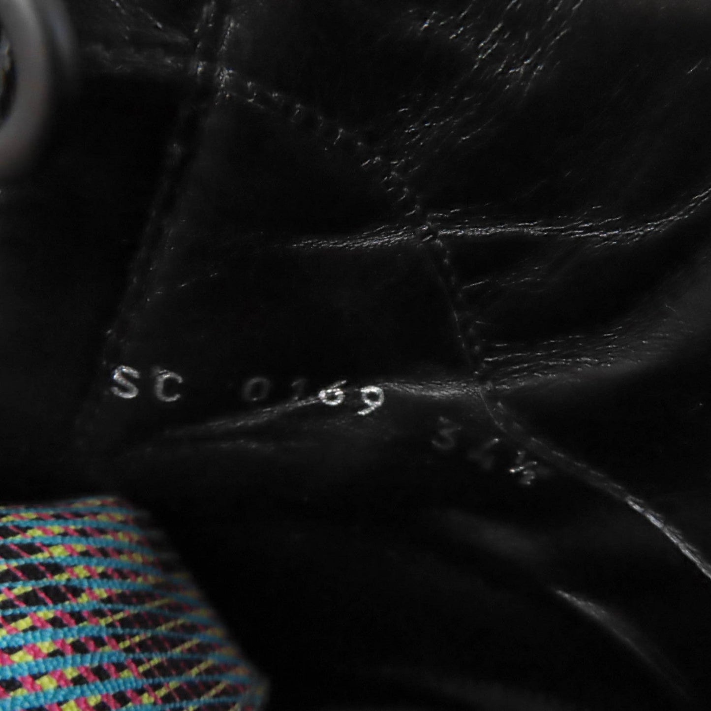 LOUIS VUITTON Ankle boots Main: Leather, Part: Suede Black multicolor Laurier Line Women 34.5 Used
