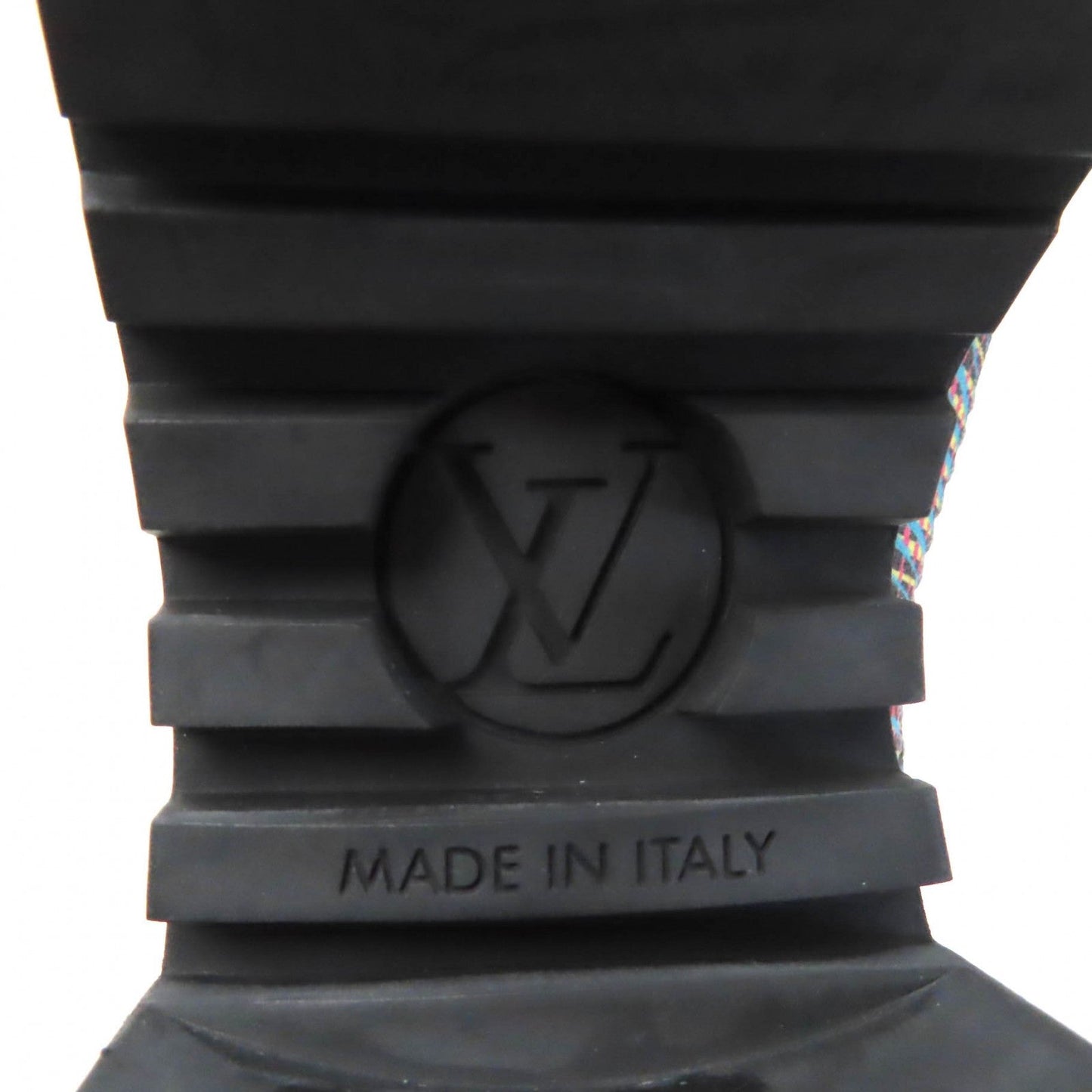 LOUIS VUITTON Ankle boots Main: Leather, Part: Suede Black multicolor Laurier Line Women 34.5 Used