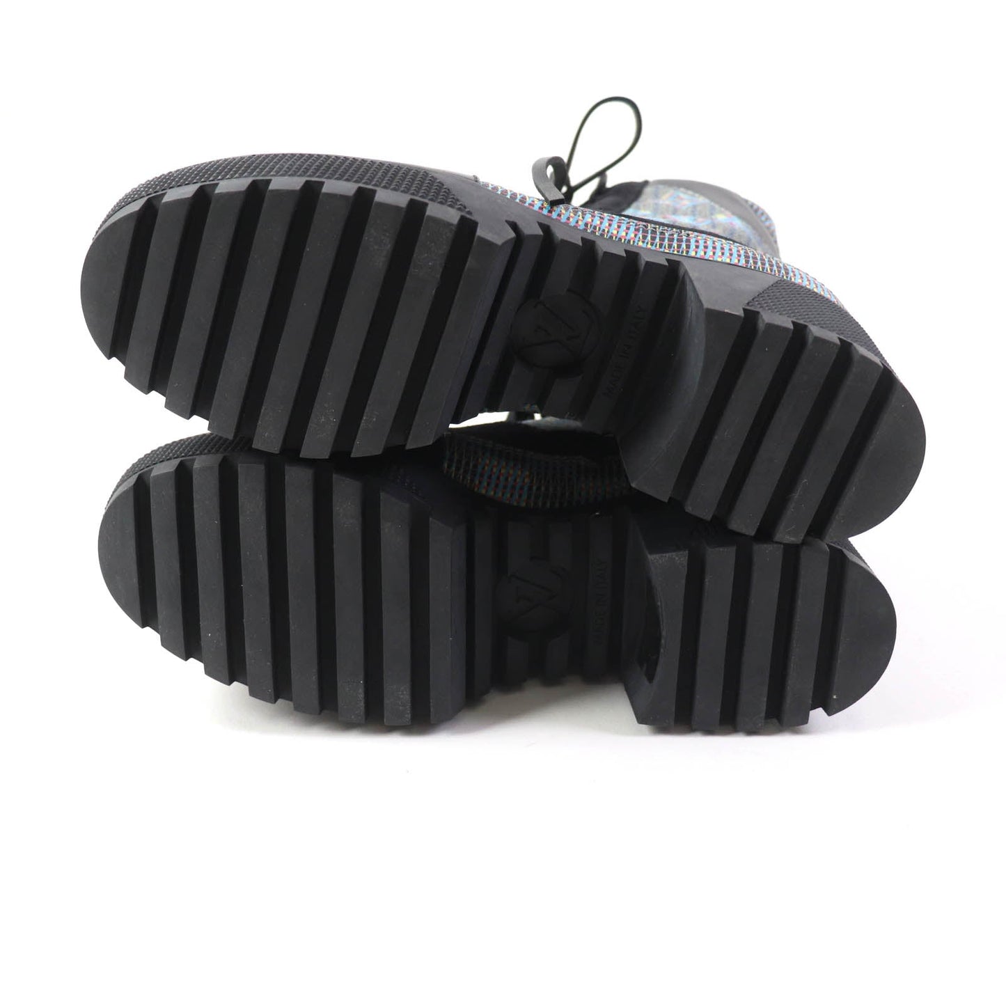 LOUIS VUITTON Ankle boots Main: Leather, Part: Suede Black multicolor Laurier Line Women 34.5 Used
