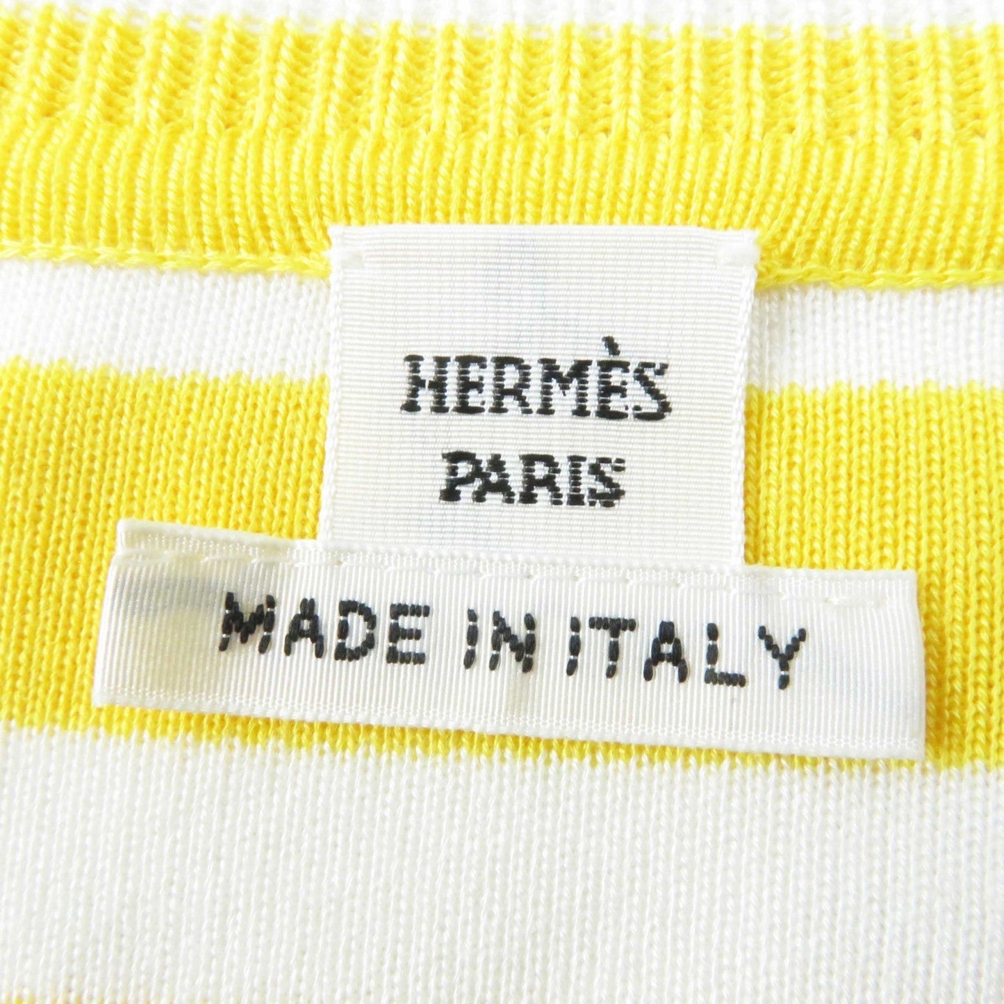 HERMES cardigan 2E2816DN silk yellow 40