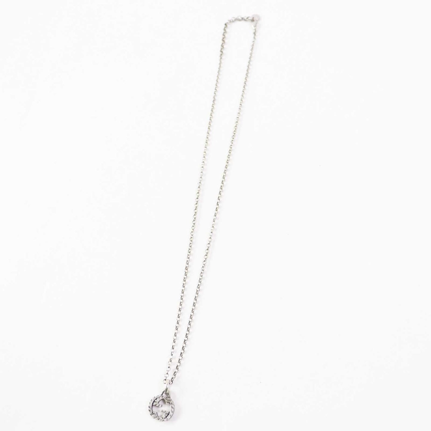 GUCCI Necklace 455535 AG925 Silver Interlocking G