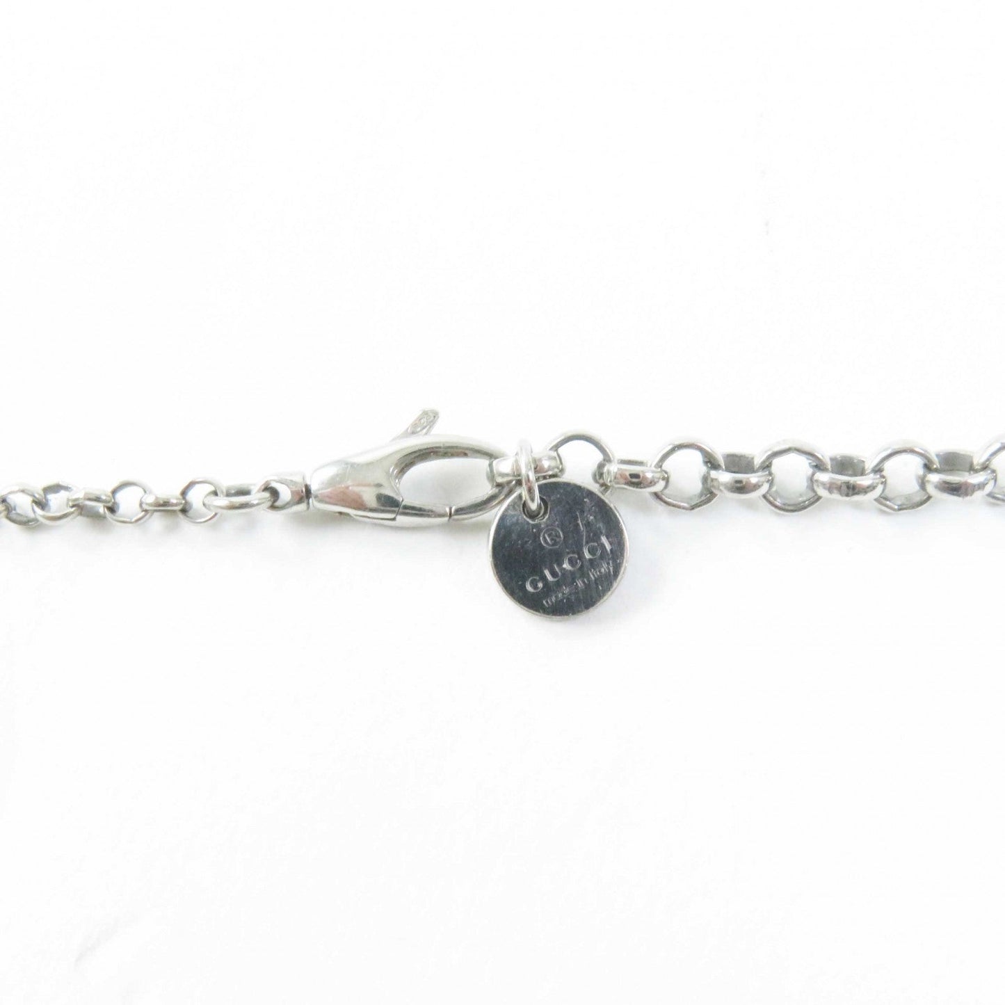 GUCCI Necklace 455535 AG925 Silver Interlocking G