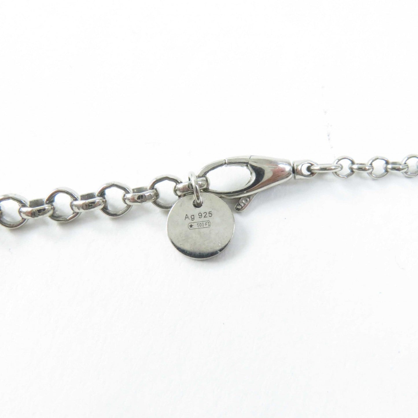 GUCCI Necklace 455535 AG925 Silver Interlocking G