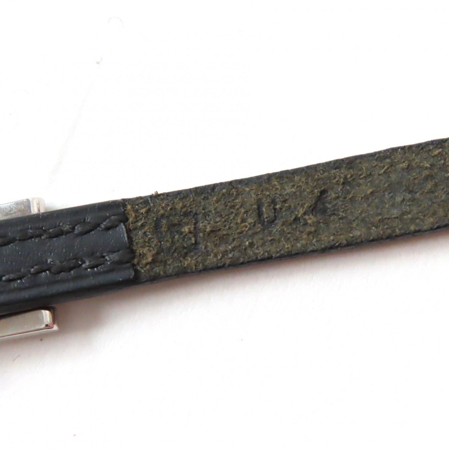 HERMES bracelet leather black Abi 3