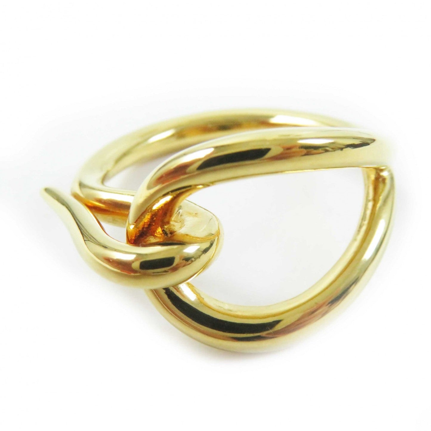 HERMES Scarf ring Gold Plated gold jumbo