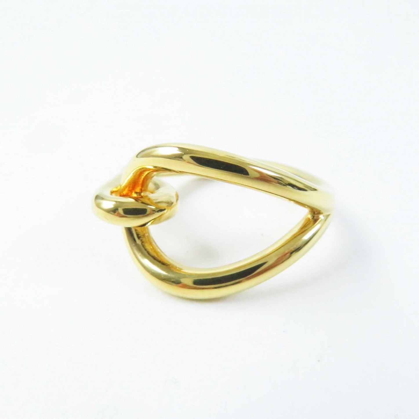 HERMES Scarf ring Gold Plated gold jumbo