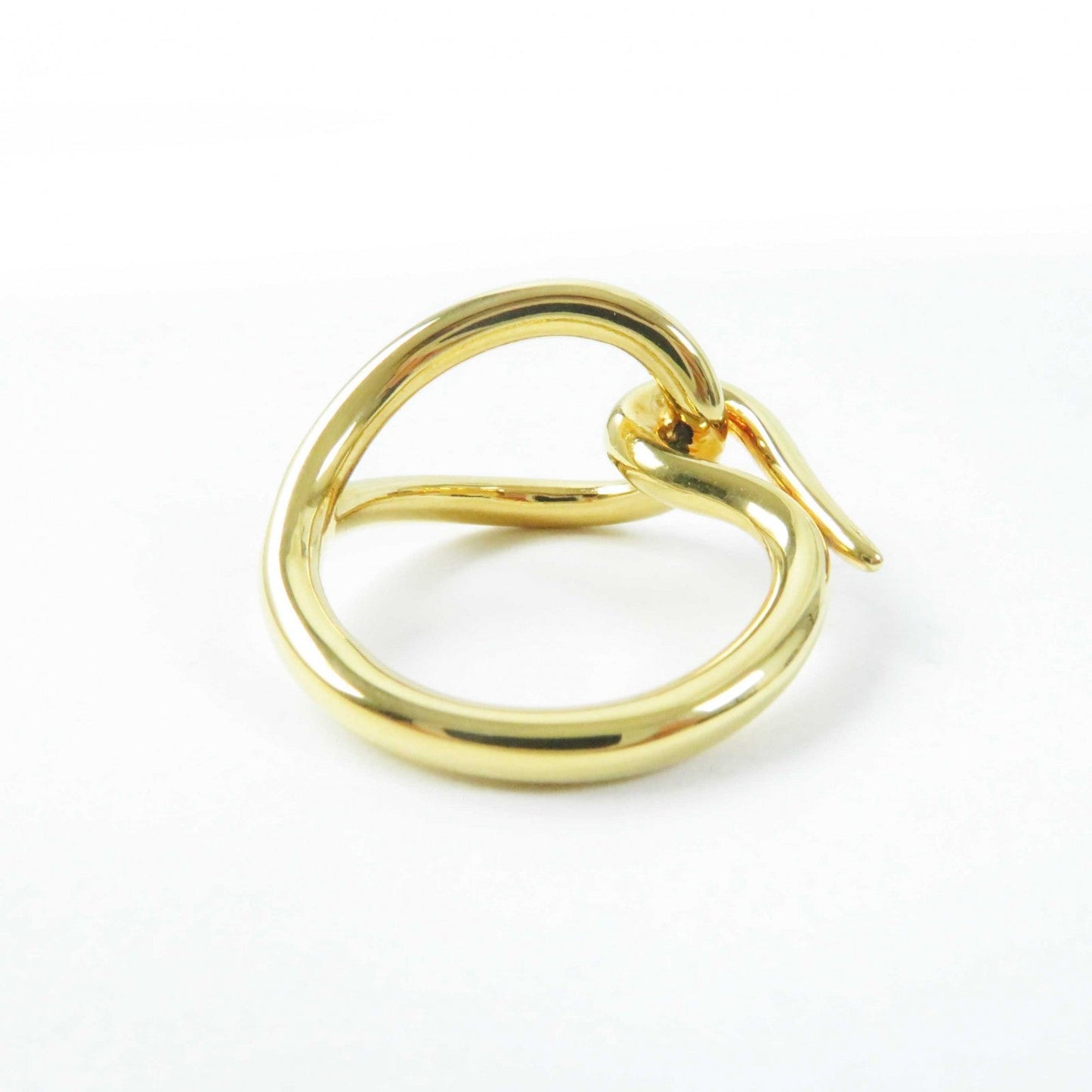 HERMES Scarf ring Gold Plated gold jumbo