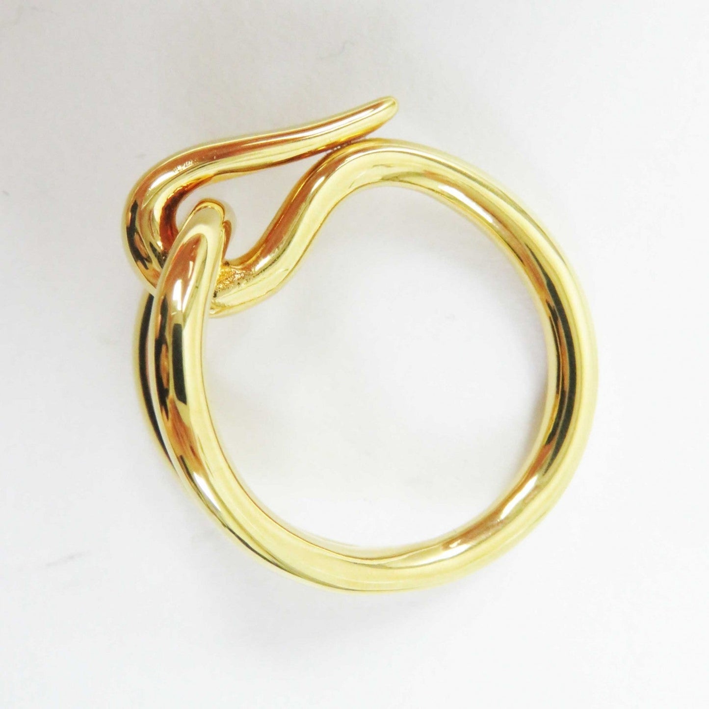HERMES Scarf ring Gold Plated gold jumbo
