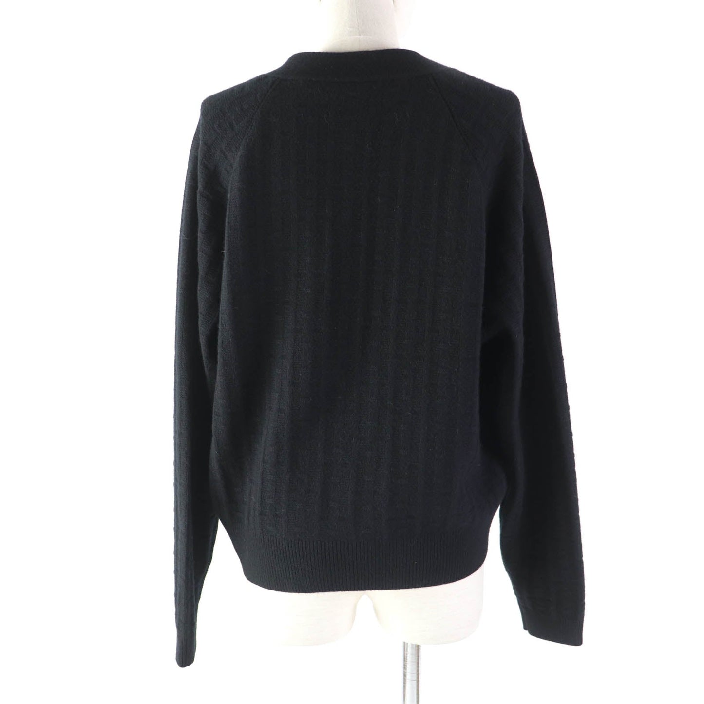 HERMES cardigan wool black 40