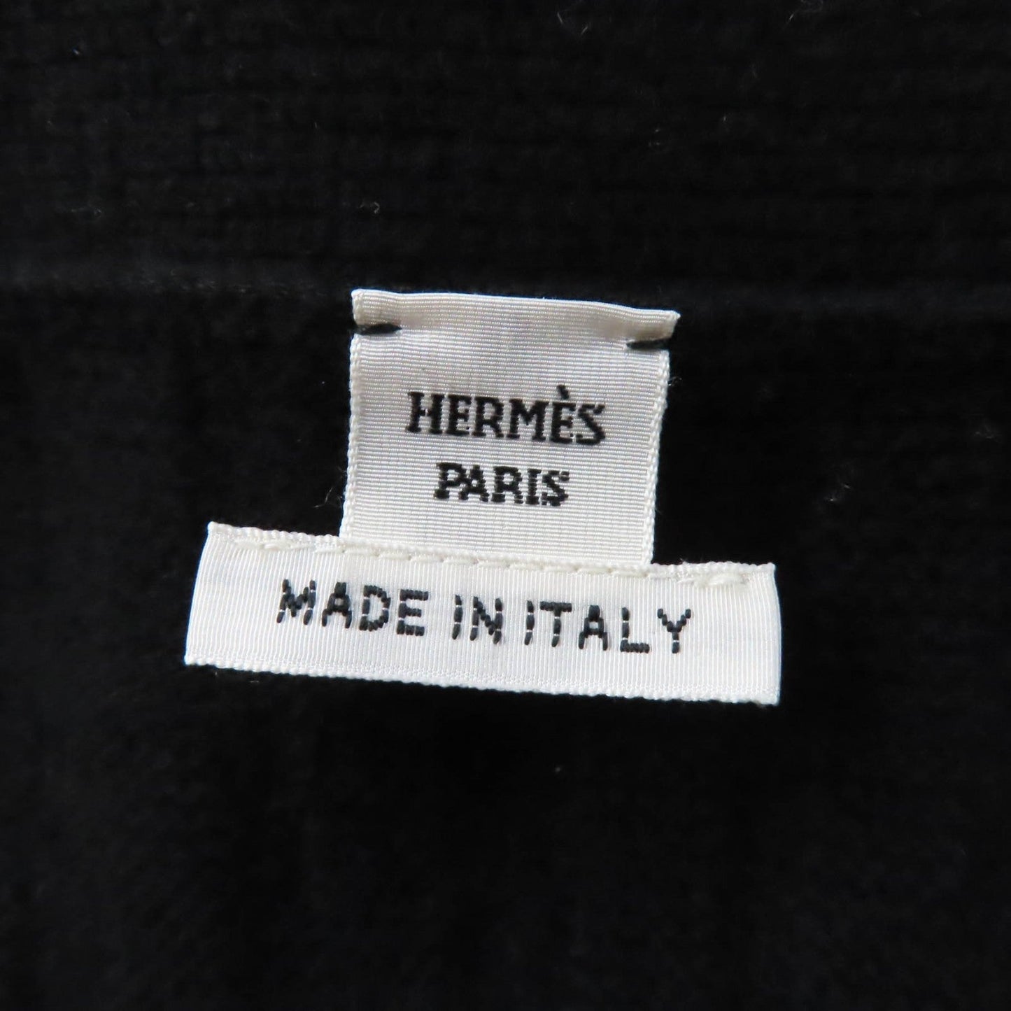 HERMES cardigan wool black 40