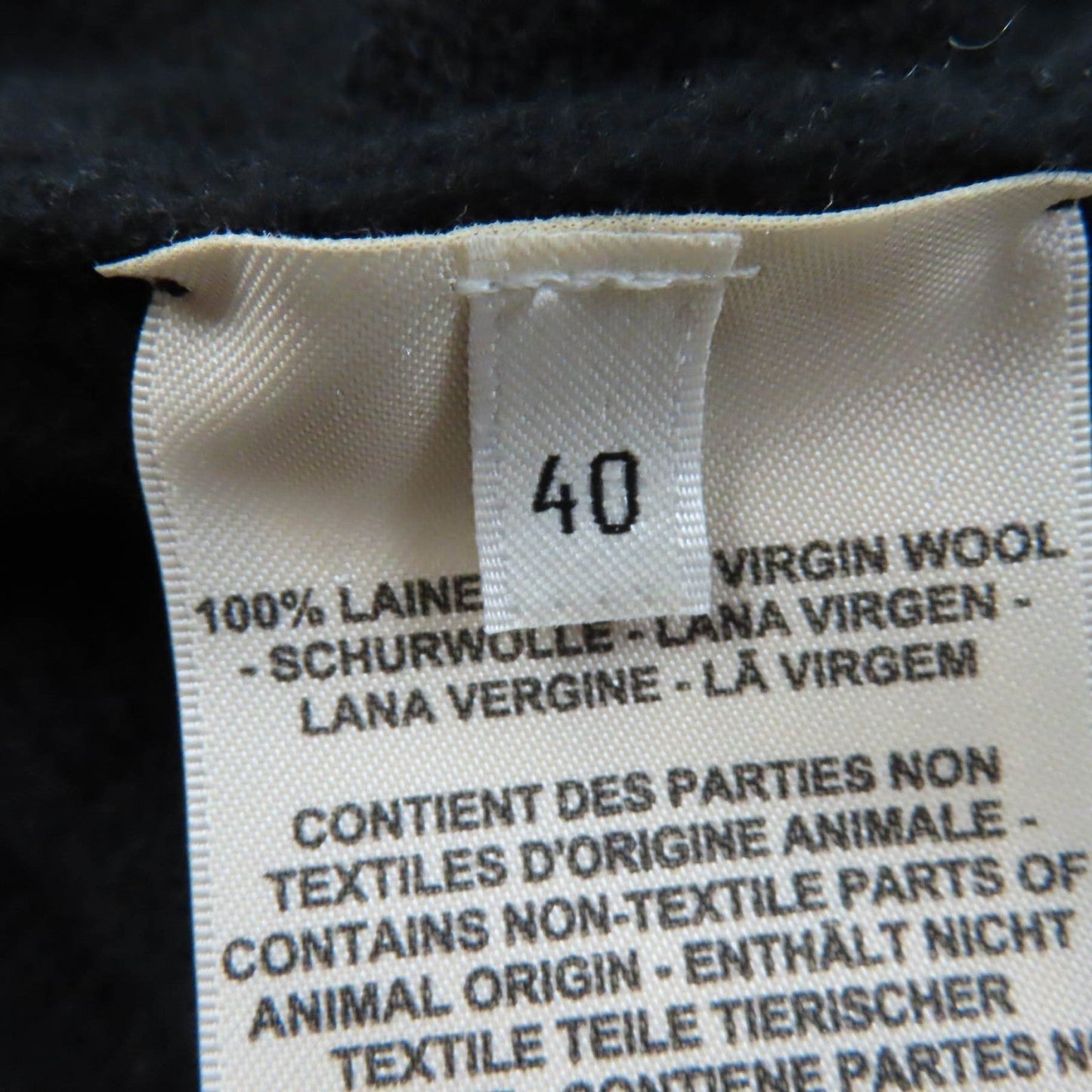 HERMES cardigan wool black 40