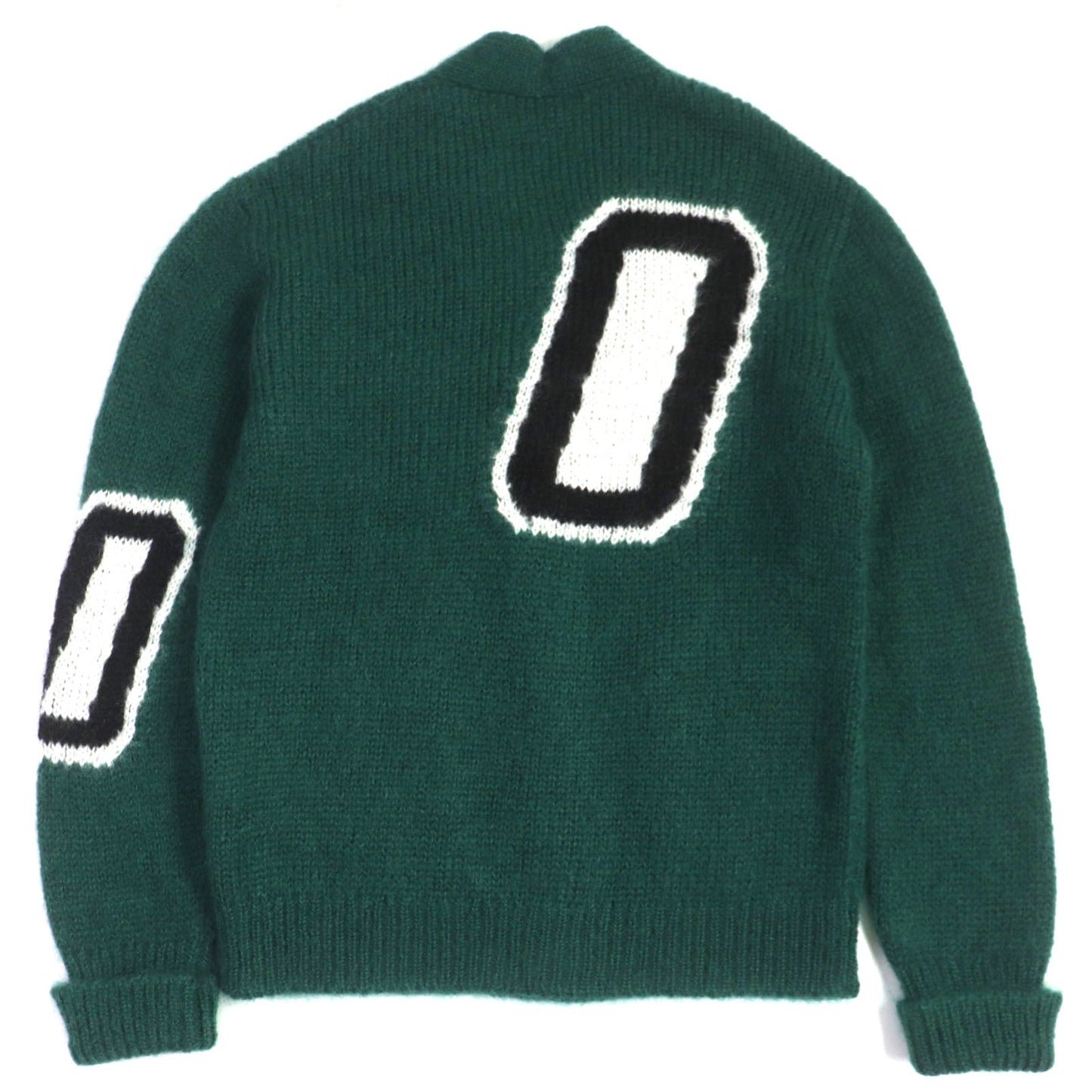 LOUIS VUITTON cardigan mohair green graphic S