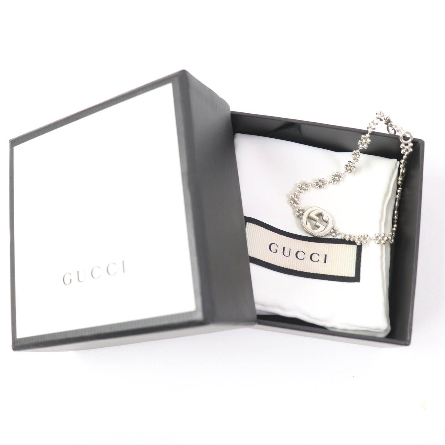 GUCCI bracelet 481687 AG925 Silver Interlocking G