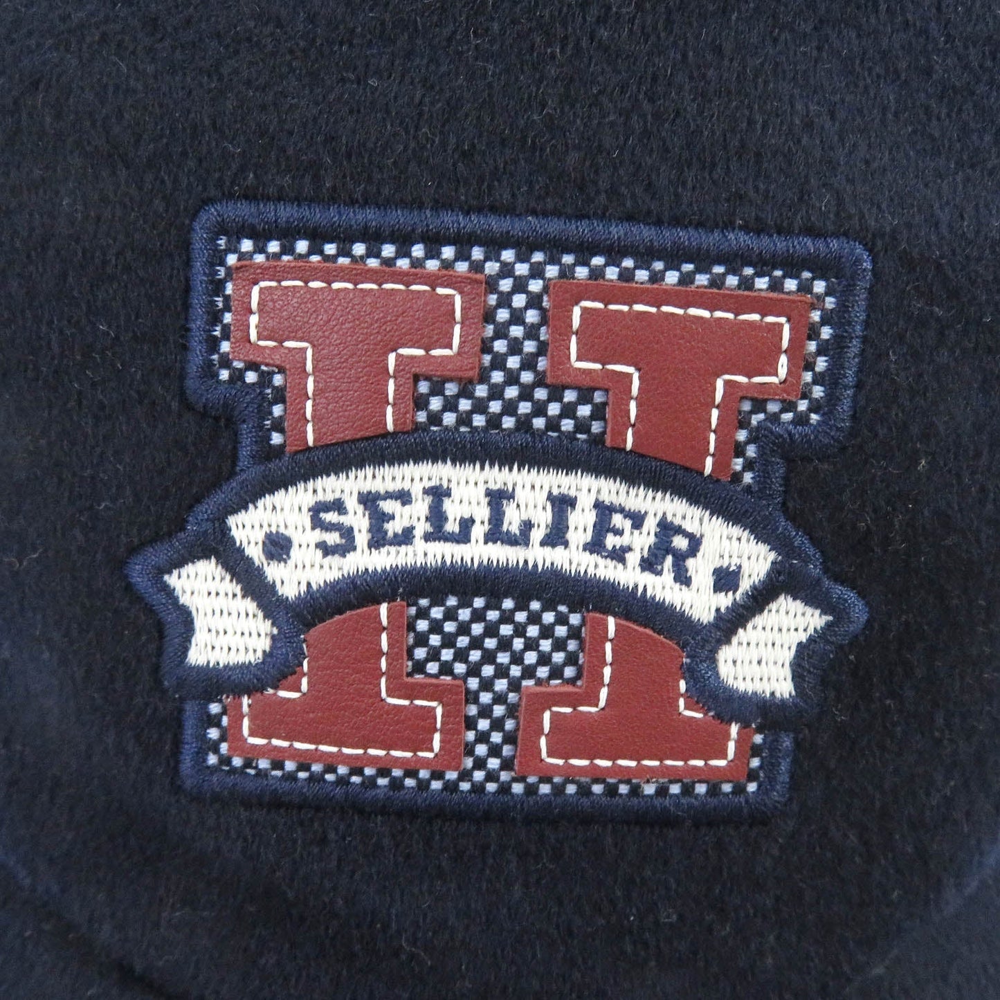 HERMES cap cashmere Navy Davis H. Cellier Cap