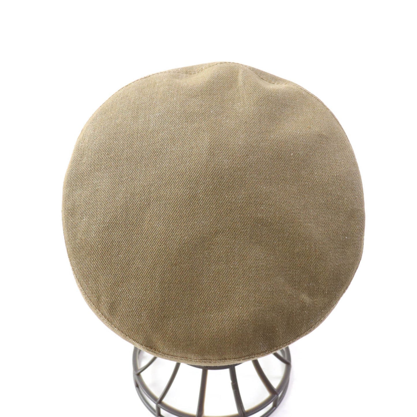 HERMES beret cotton Brown 57