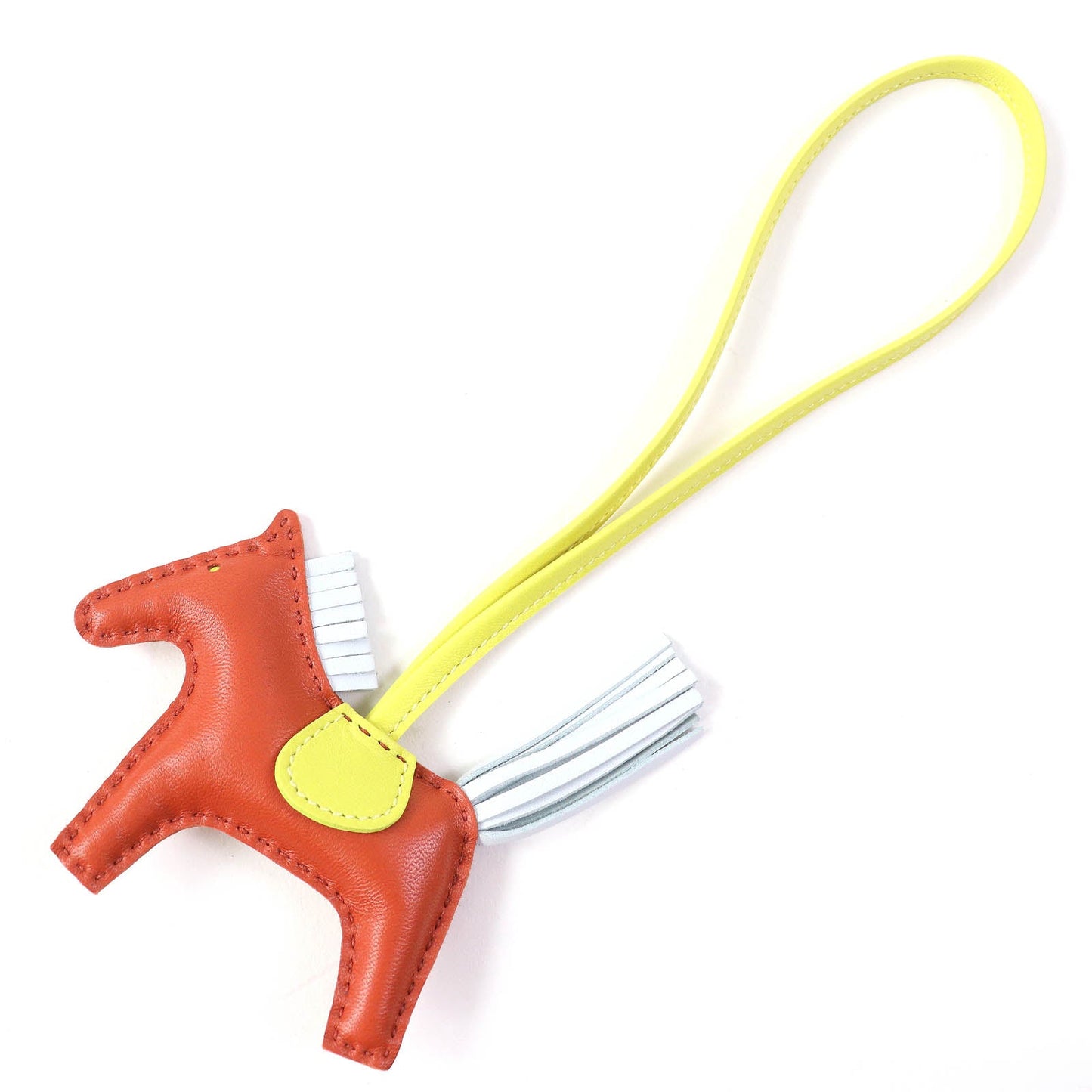 HERMES Bag charm Anyo Miro Carnelian/Lime/Blue Brum Rodeo Charm PM