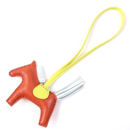 HERMES Bag charm Anyo Miro Carnelian/Lime/Blue Brum Rodeo Charm PM