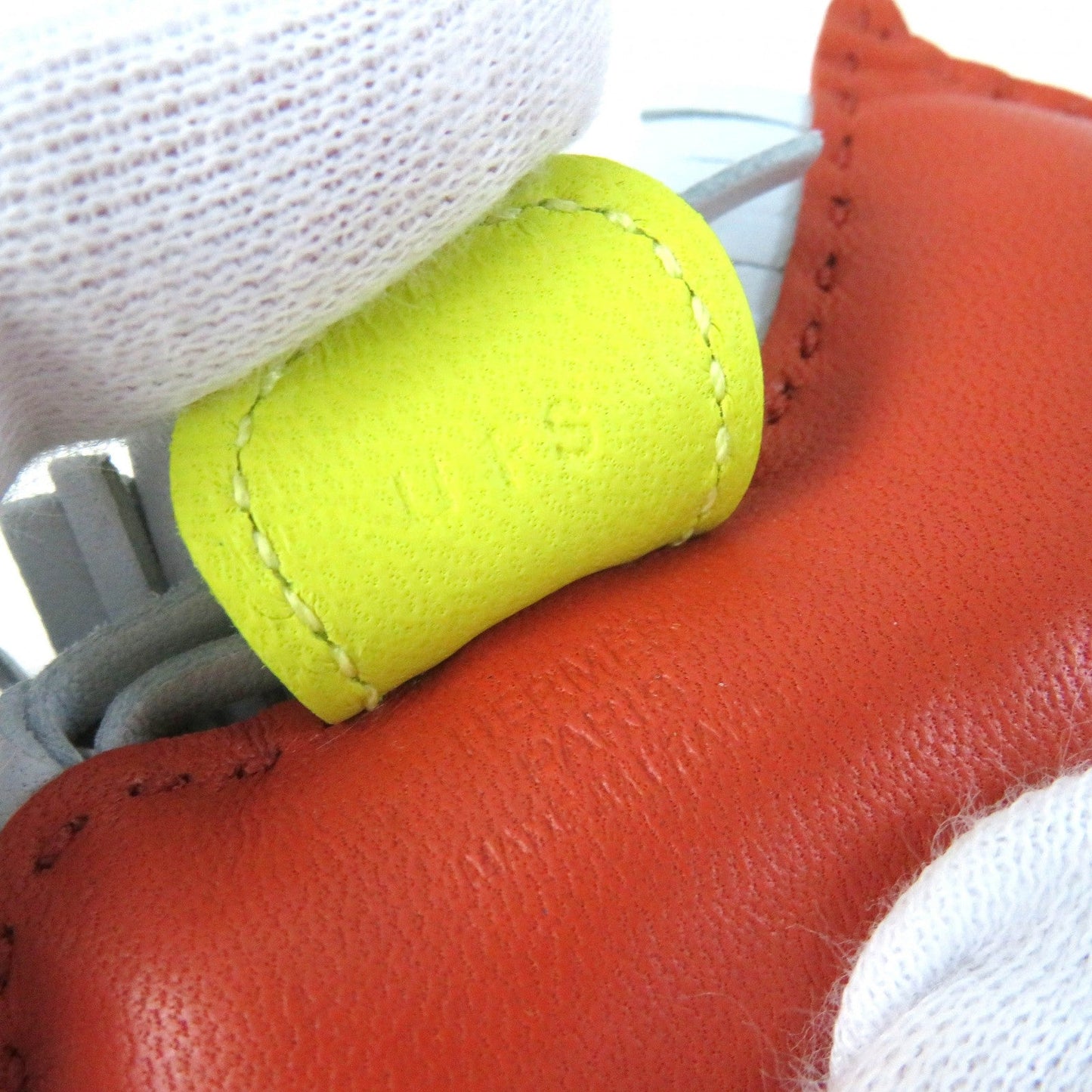 HERMES Bag charm Anyo Miro Carnelian/Lime/Blue Brum Rodeo Charm PM