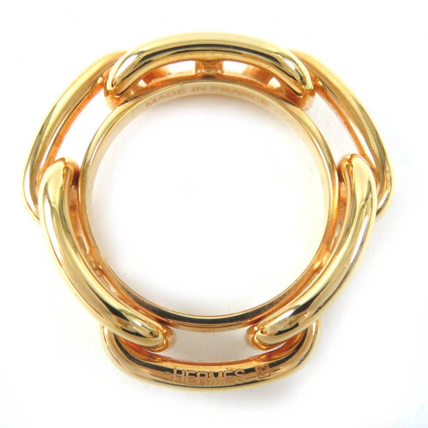 HERMES Scarf ring Gold Plated gold