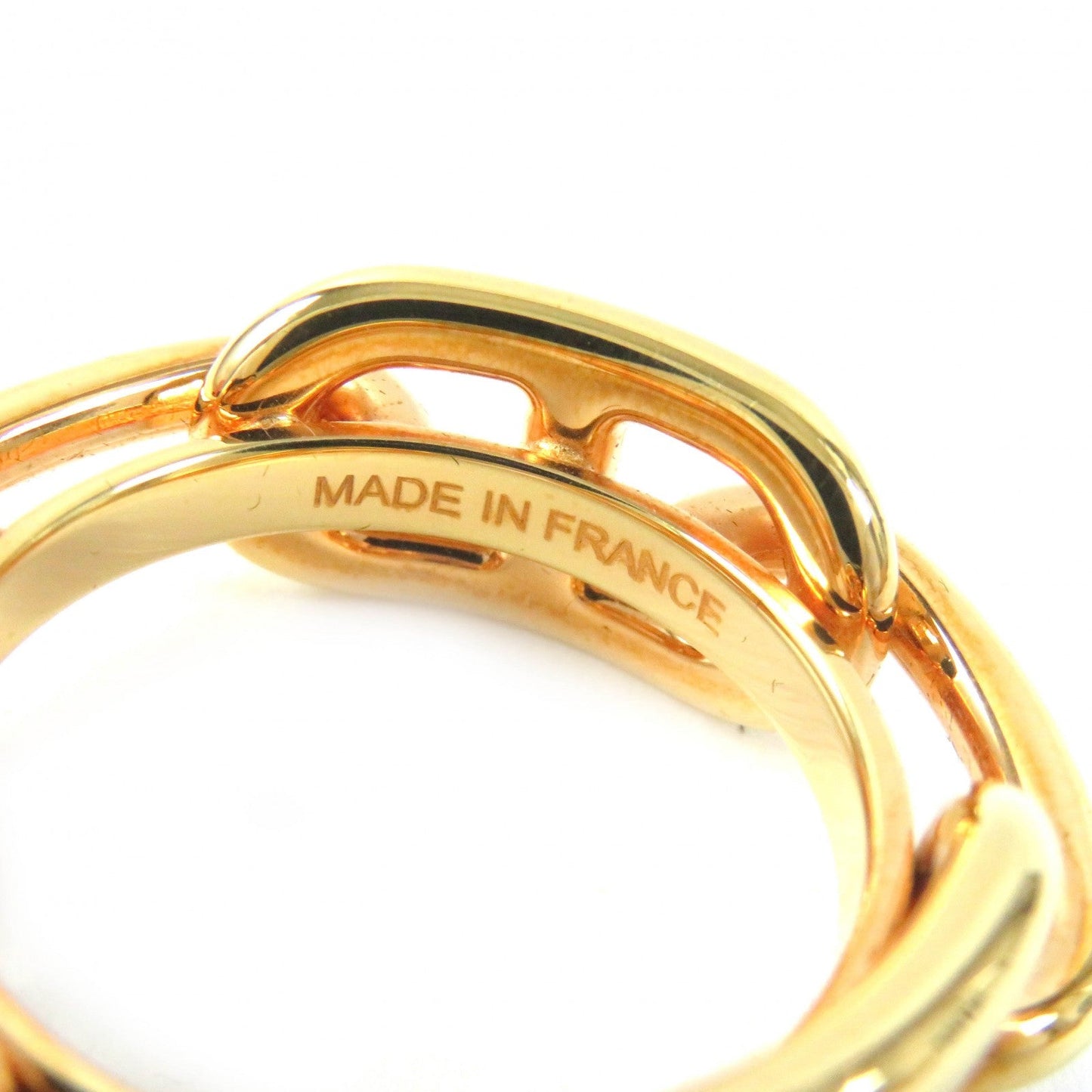 HERMES Scarf ring Gold Plated gold