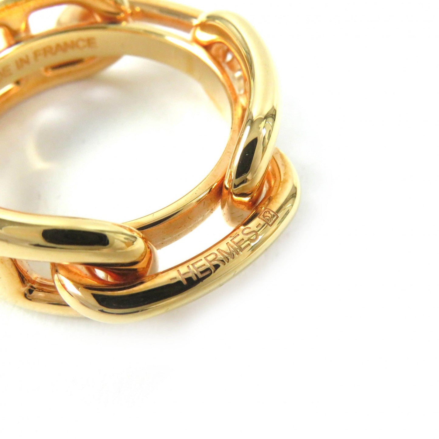 HERMES Scarf ring Gold Plated gold