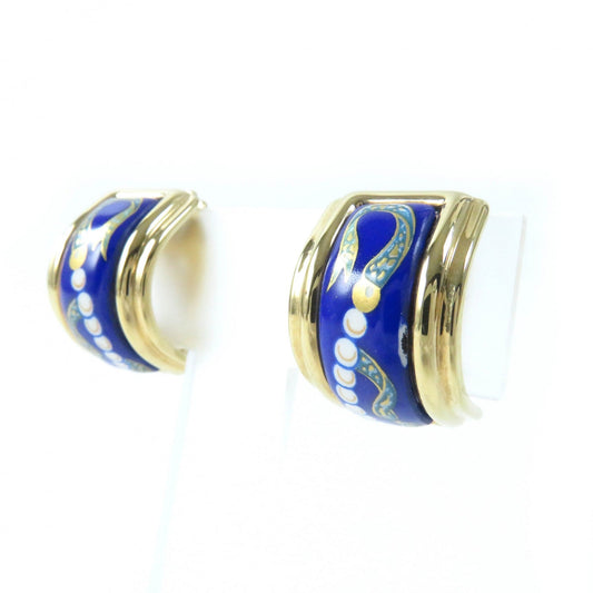 HERMES Earring ― blue Emile