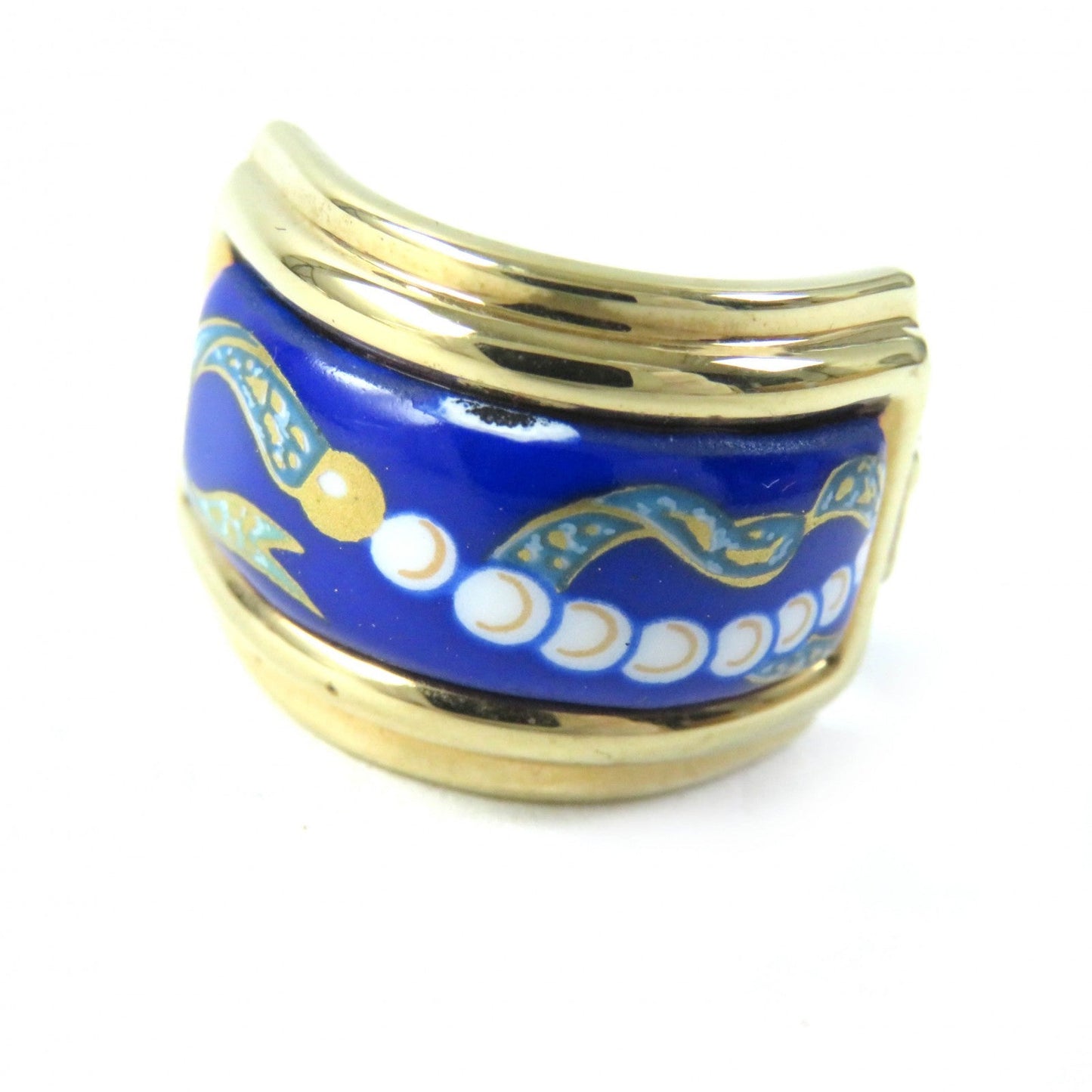 HERMES Earring ― blue Emile