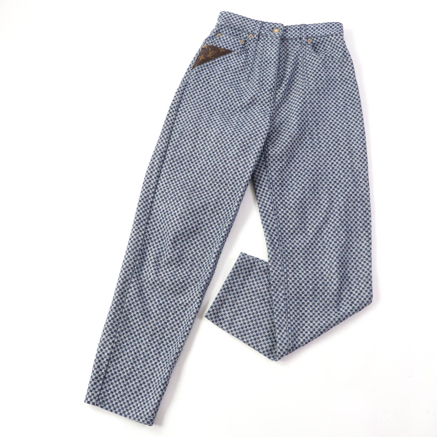 LOUIS VUITTON Denim pants cotton Navy 34