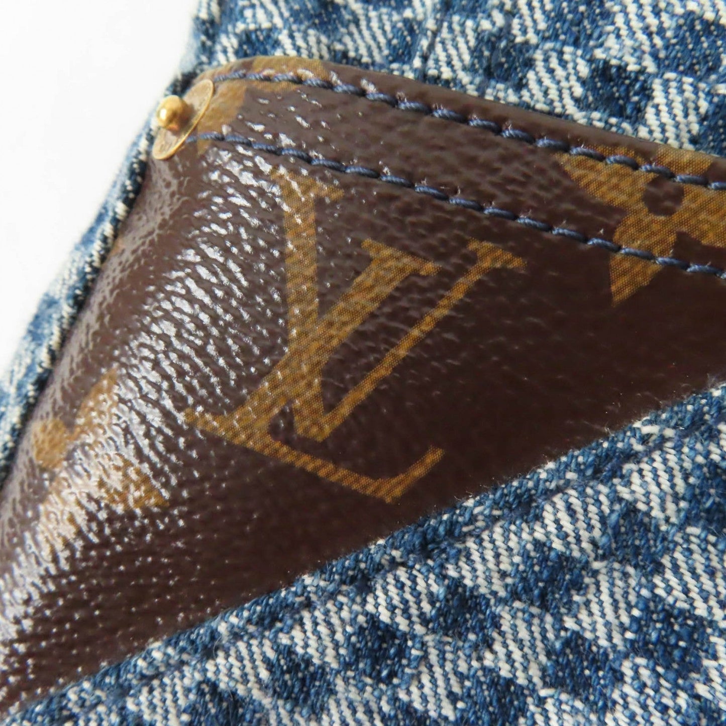 LOUIS VUITTON Denim pants cotton Navy 34