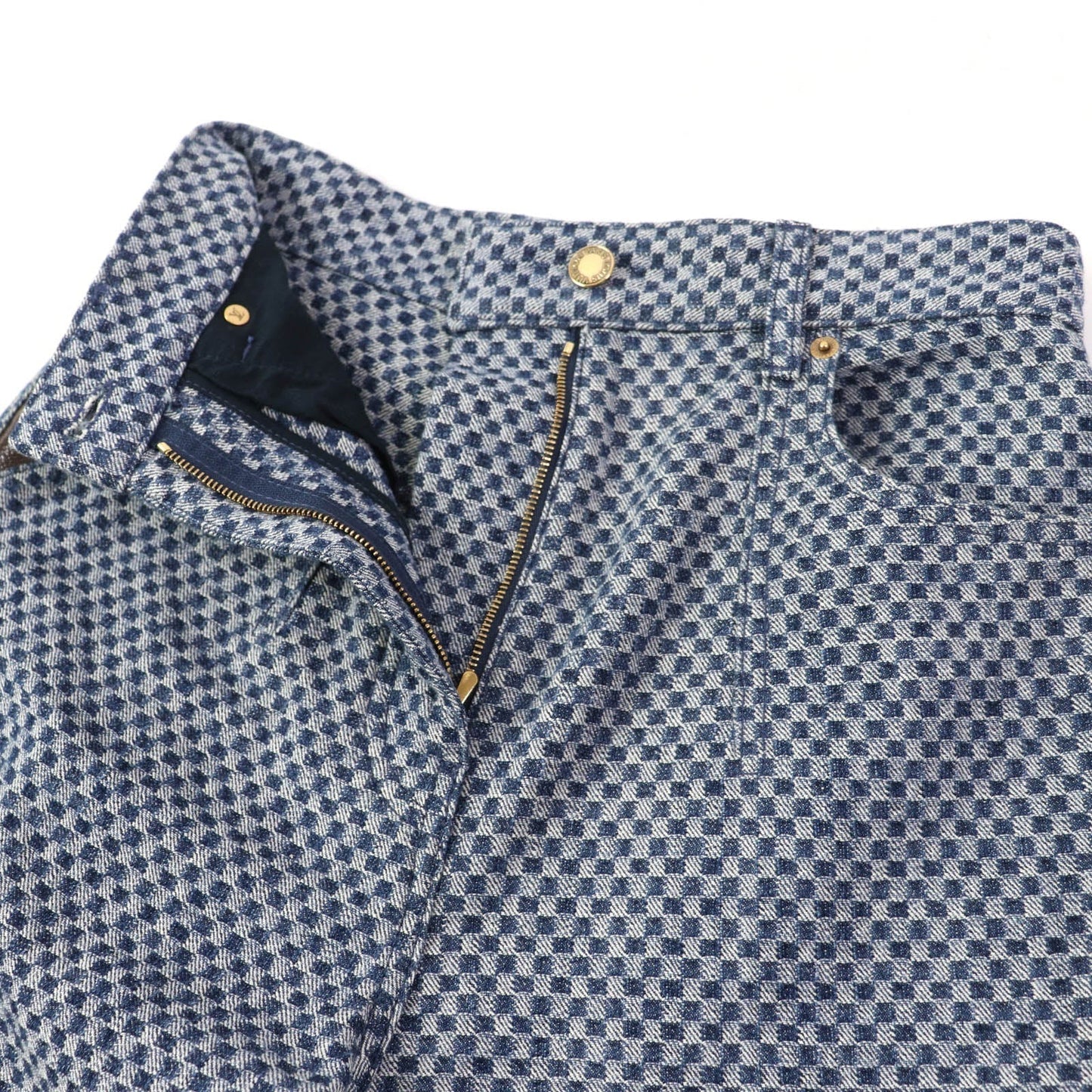LOUIS VUITTON Denim pants cotton Navy 34