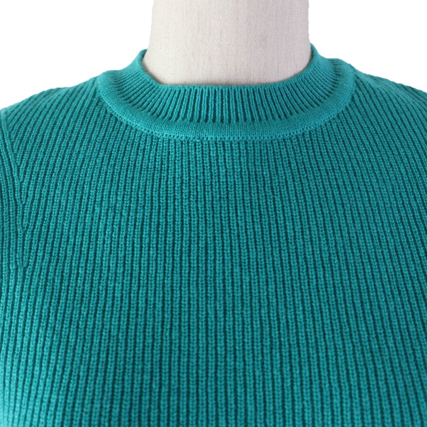 HERMES Short sleeve knit cashmere Green type 36