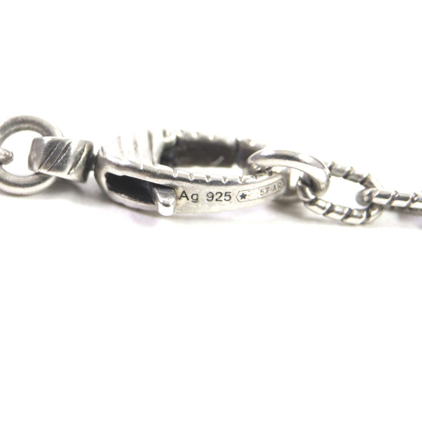 GUCCI Necklace AG925 Silver Interlocking G Arabesque