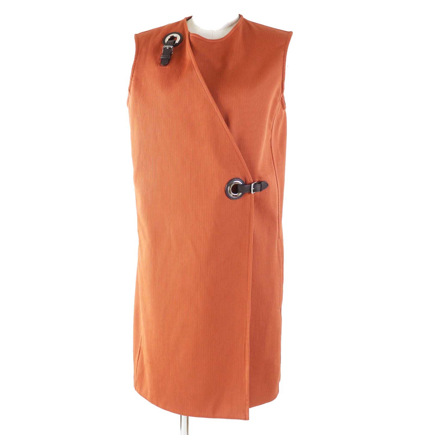 HERMES one piece 2E0527D6 cotton terracotta 38