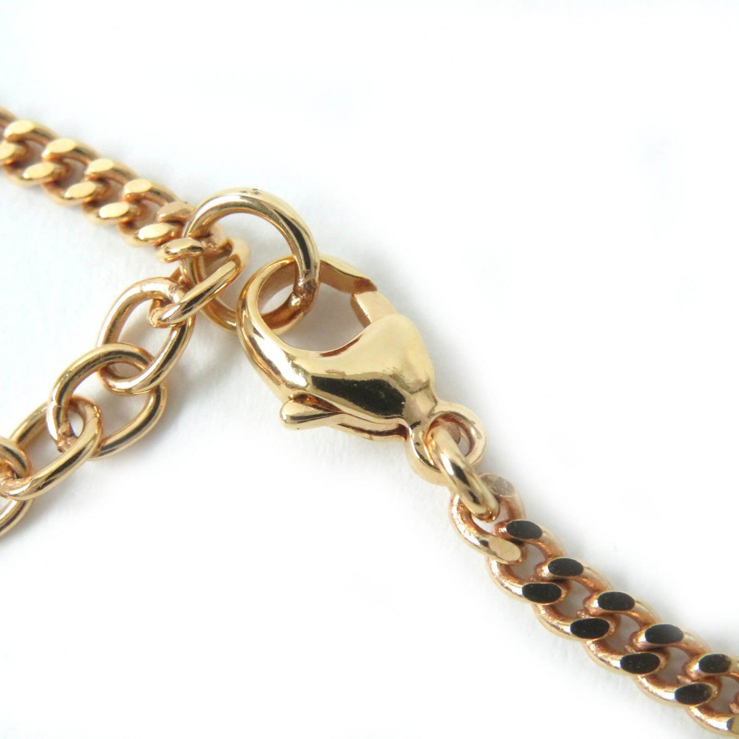GUCCI Necklace 702568 Rhinestone Rose gold Double G Flower Necklace