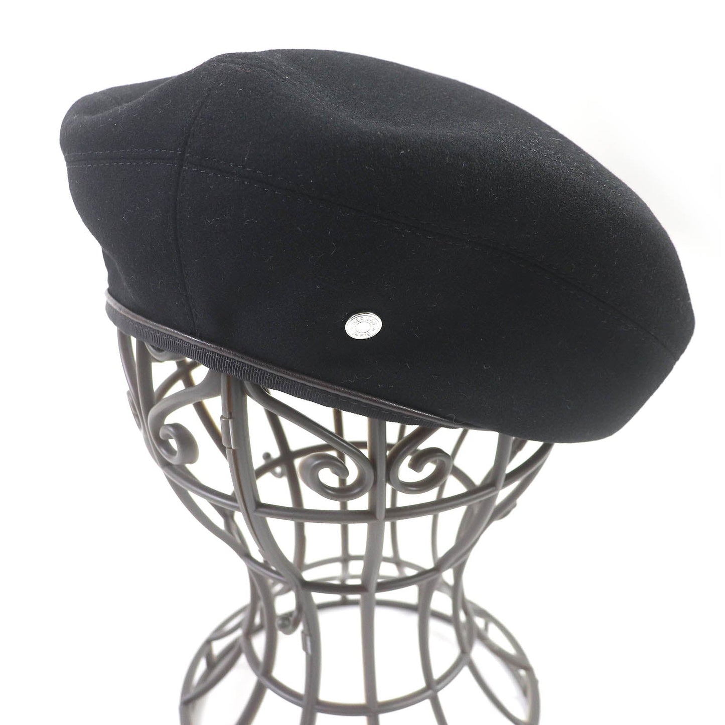 HERMES beret cashmere black Julietta de Cercap 57
