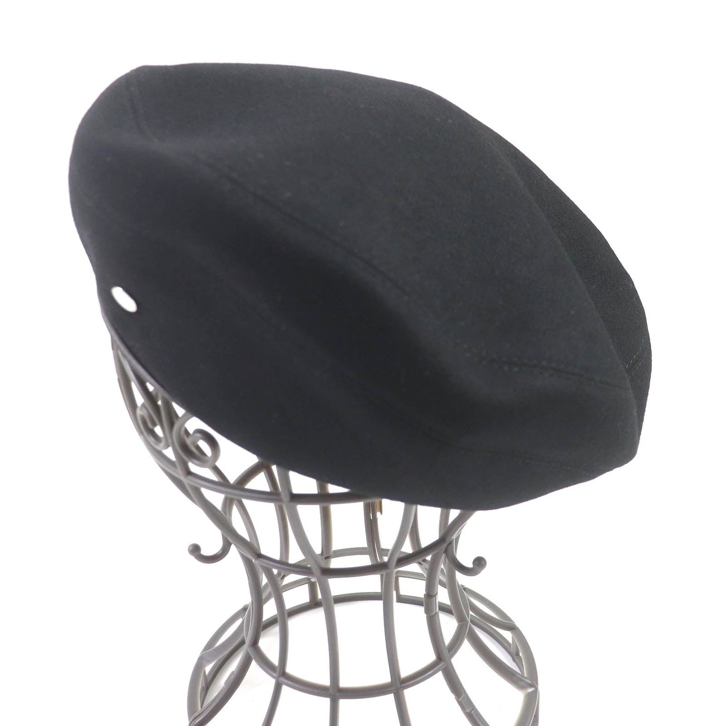 HERMES beret cashmere black Julietta de Cercap 57