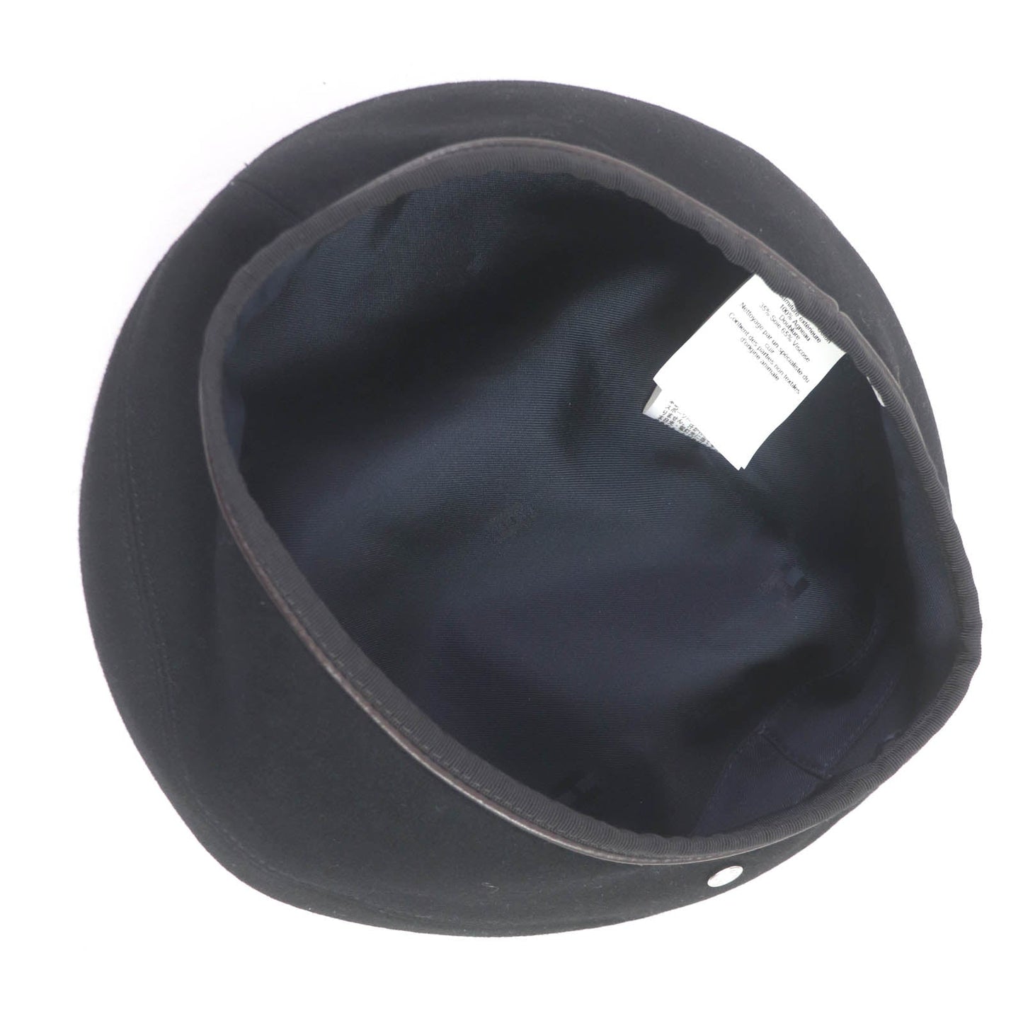 HERMES beret cashmere black Julietta de Cercap 57