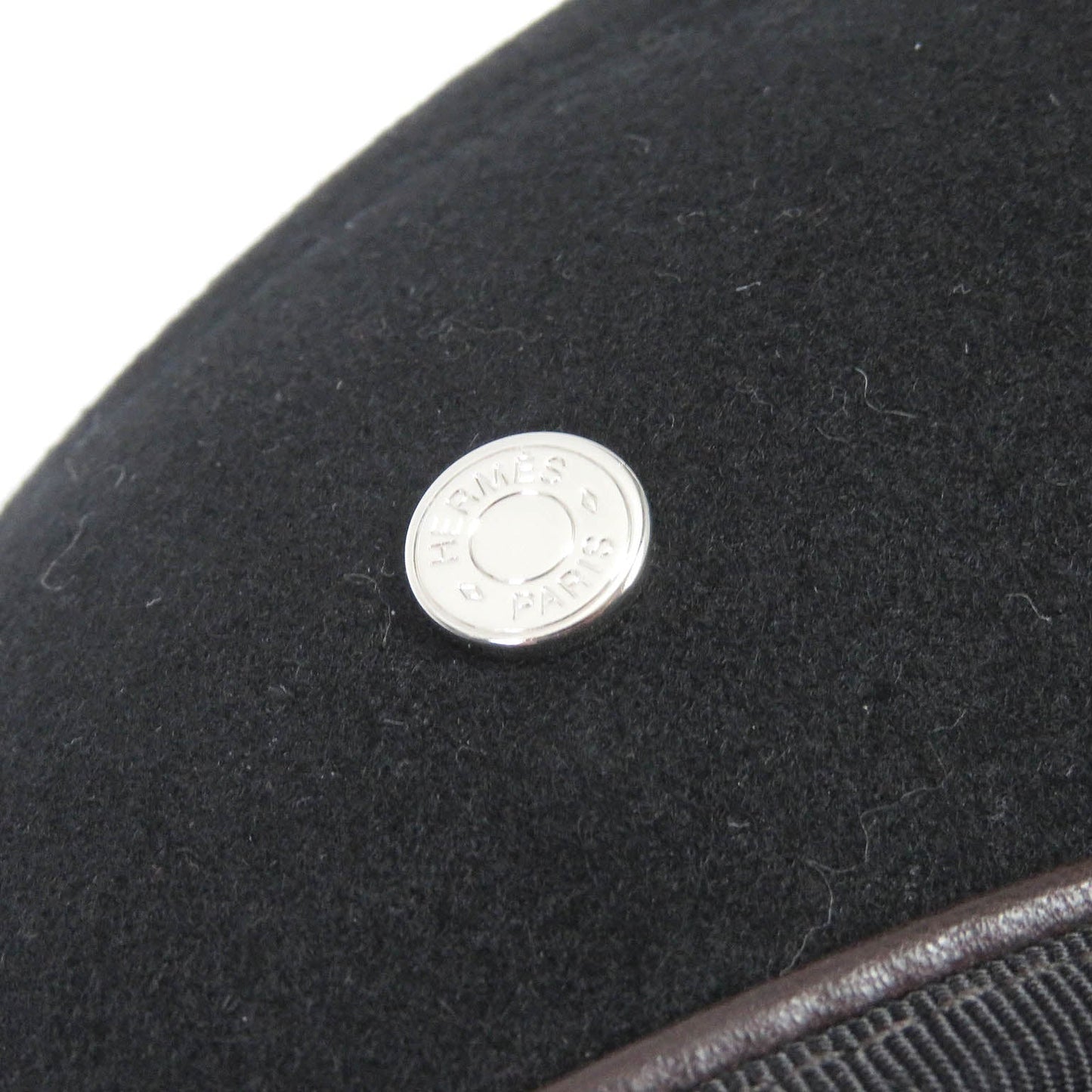 HERMES beret cashmere black Julietta de Cercap 57