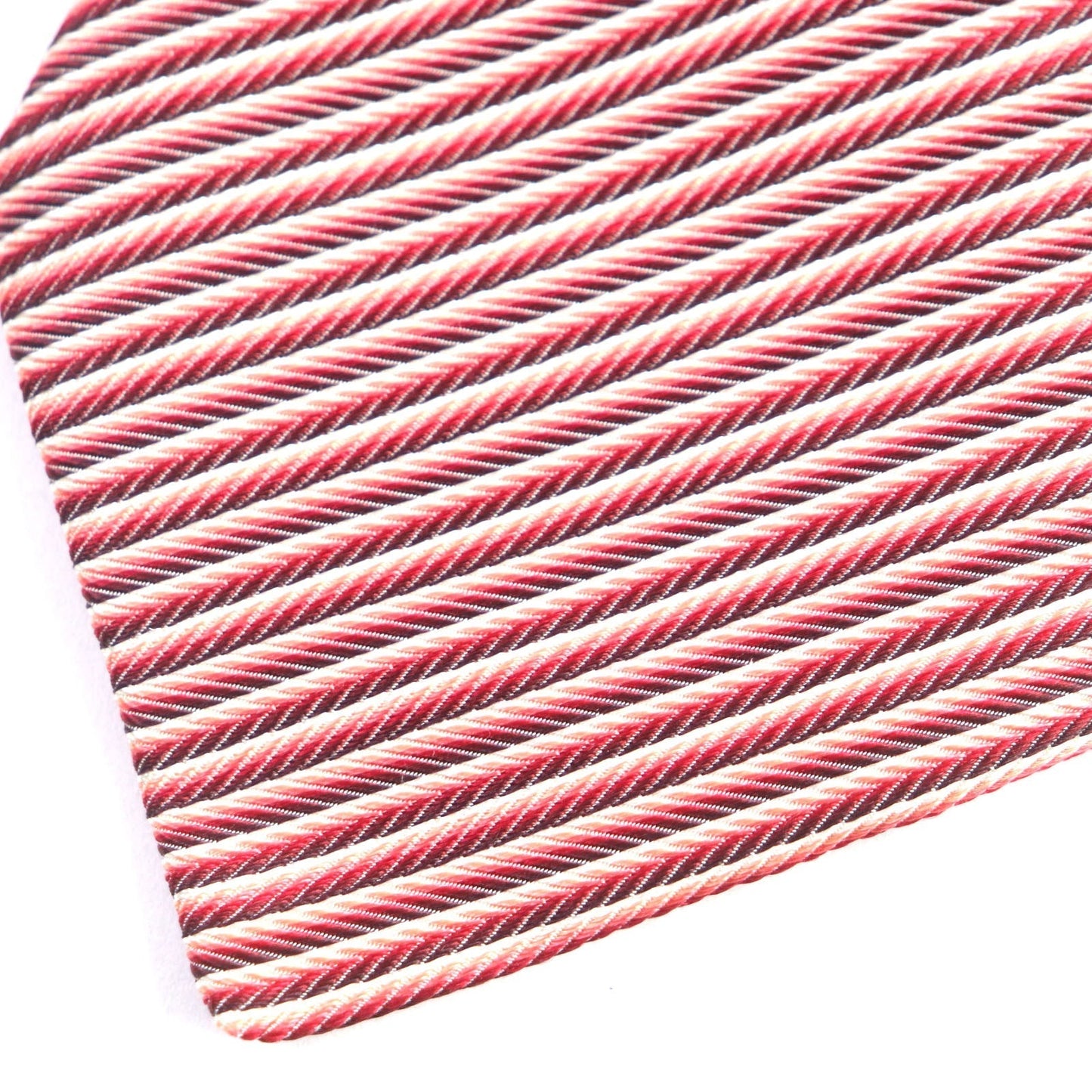 HERMES tie silk Red HEAVY SILK TIE