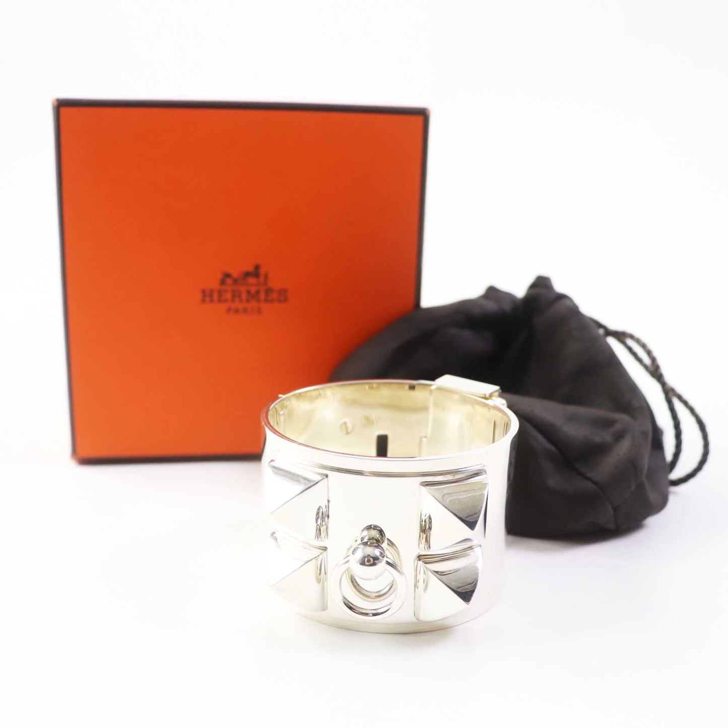 HERMES Bangle Main�FAG925 Silver Women Used