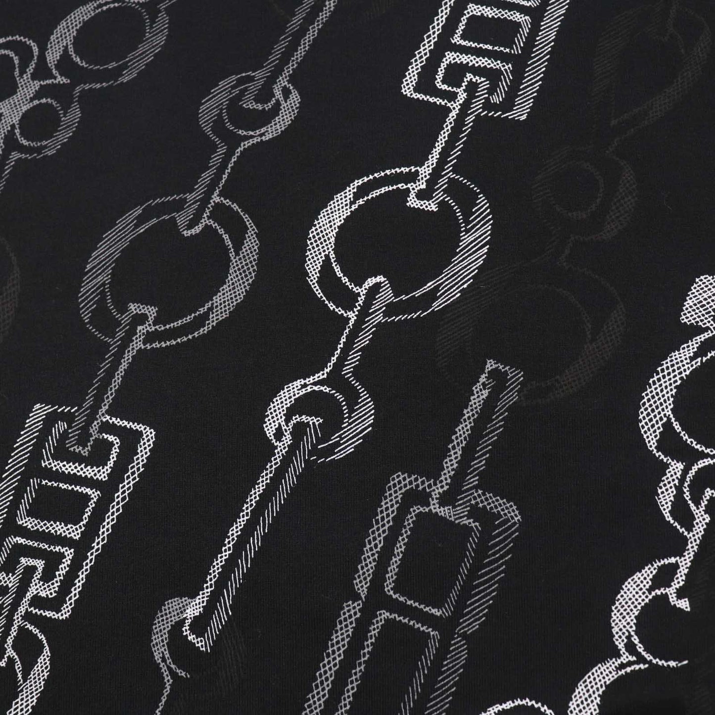 HERMES sweat 3H4625DE cotton black DO RE BOUCLES 34