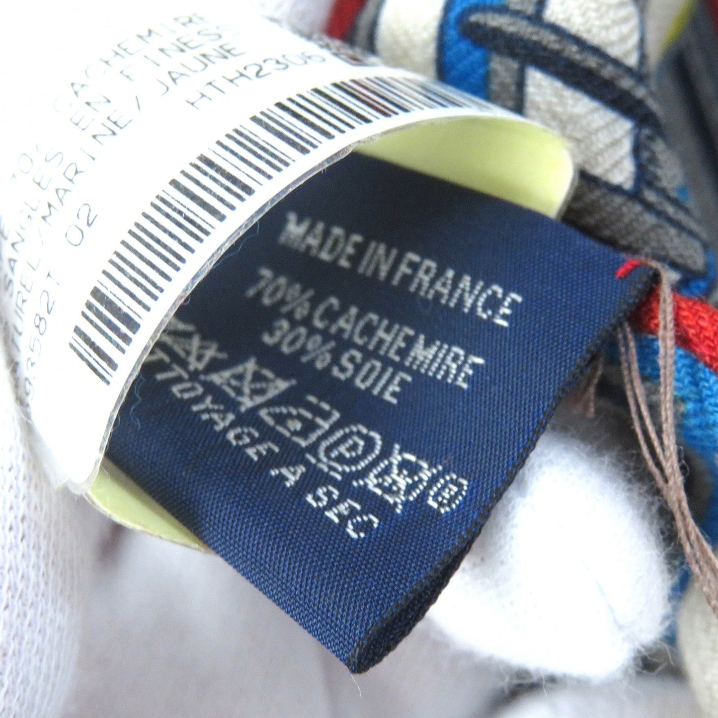 HERMES Stall cashmere white The Sangles in Fines