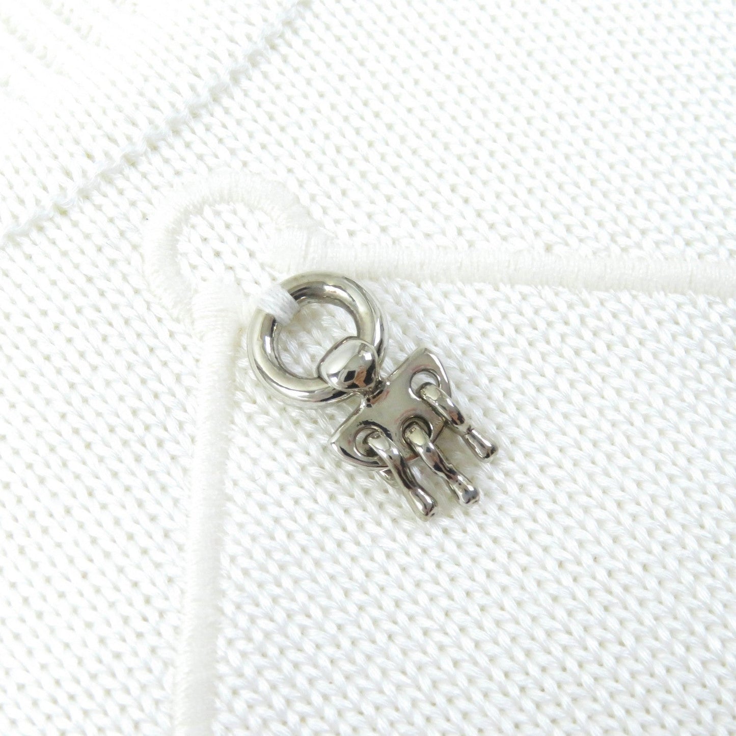 HERMES Short sleeve knit Viscose white 38