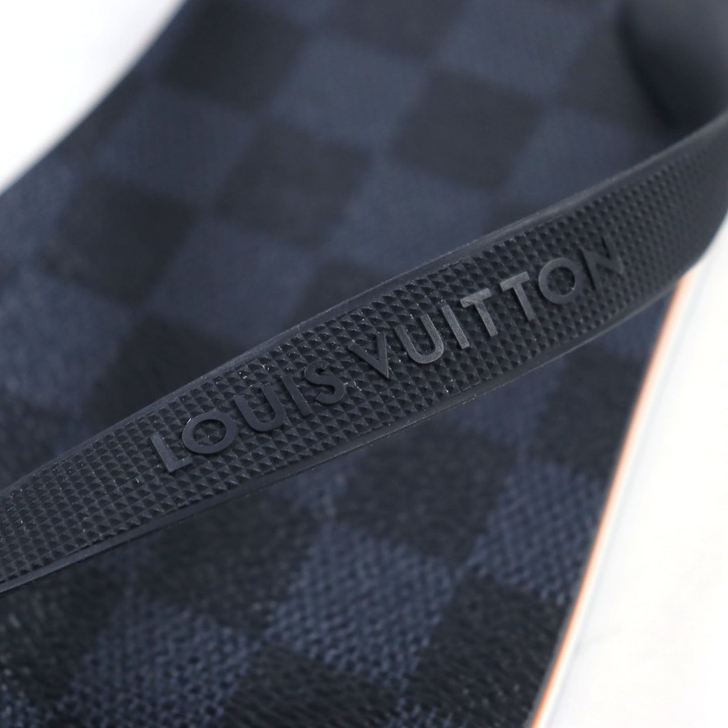LOUIS VUITTON Beach sandal rubber Navy type Moritol Line 6