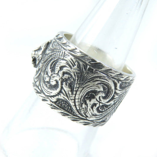 GUCCI Ring 433571 AG925 Silver Arabesque Cat Head Ring