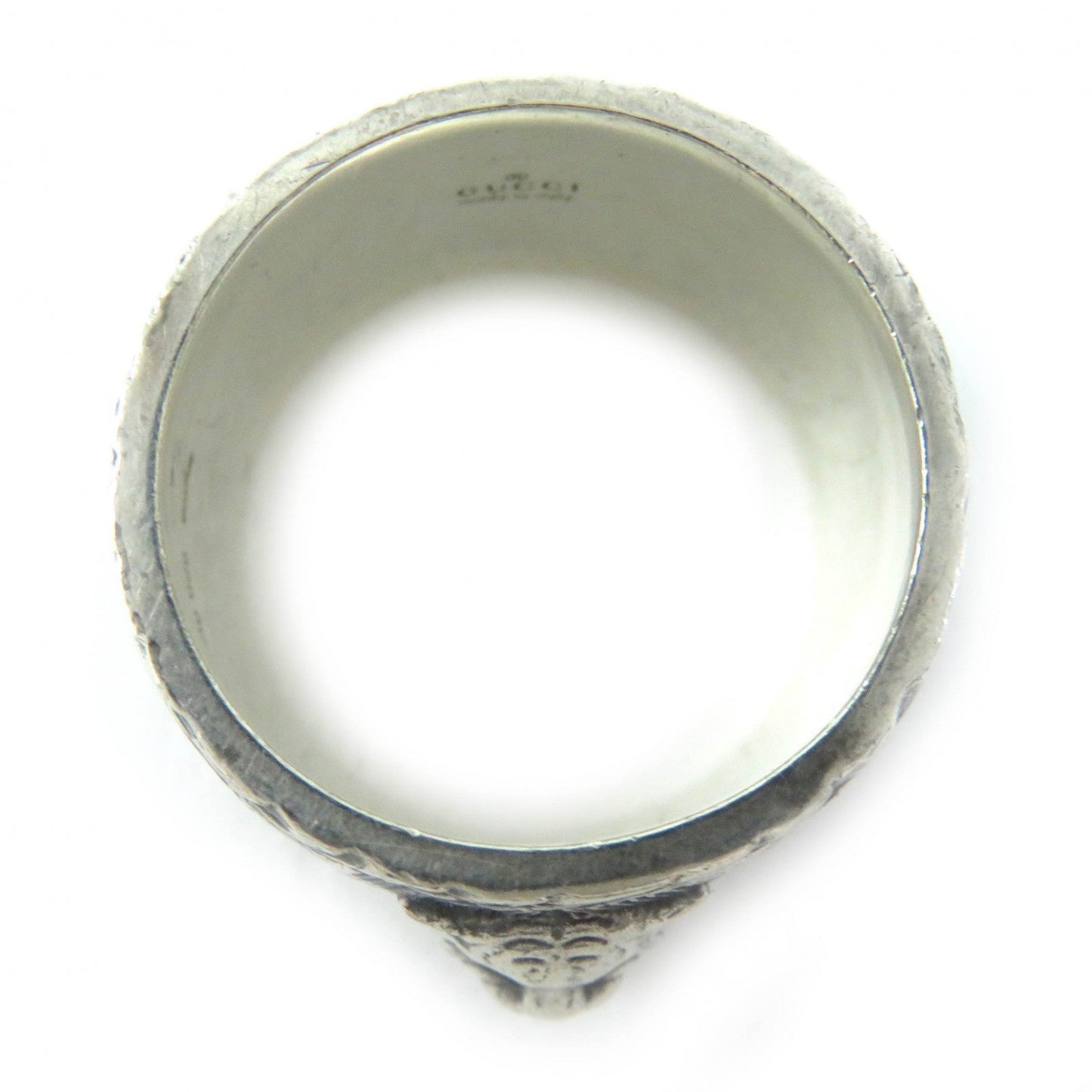 GUCCI Ring 433571 AG925 Silver Arabesque Cat Head Ring