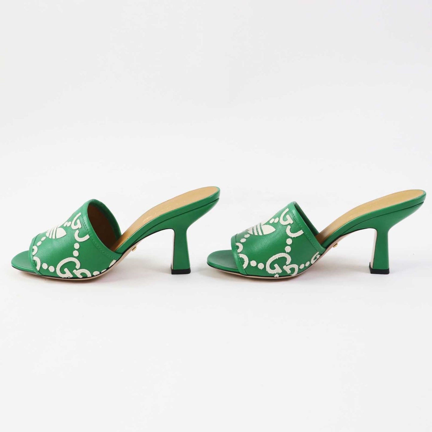 GUCCI Mule 722445 leather Green white 36