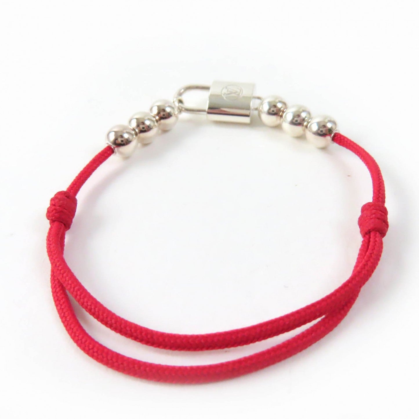 LOUIS VUITTON bracelet Q05784 AG925 Rouge Bracelet Silver Lockit Beads Silver Red