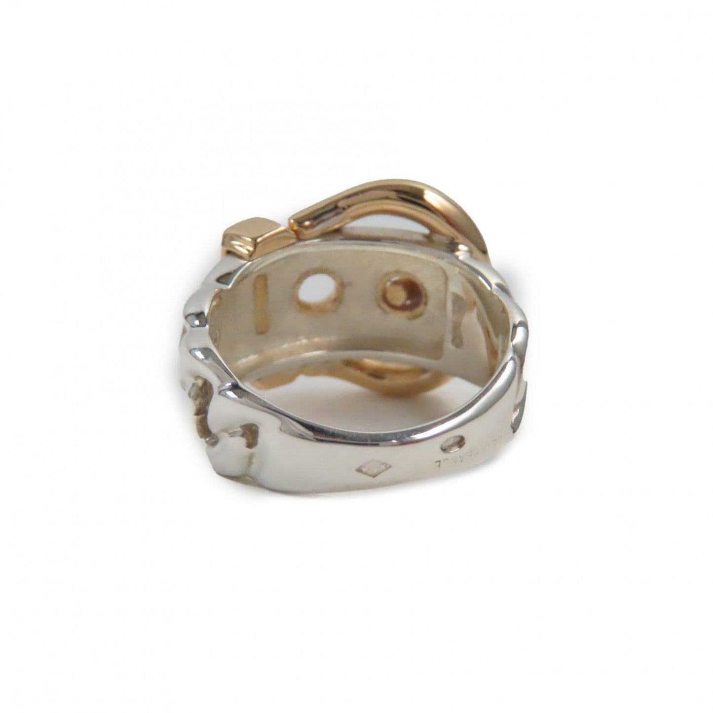 HERMES Ring SV925 Silver gold Book le serie